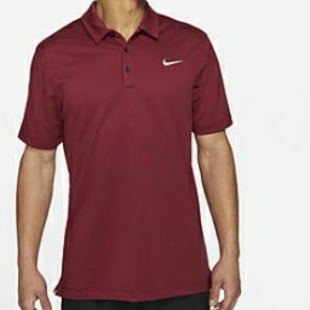 Nike 3XL-TALL Football Polo Shirt - Maroon